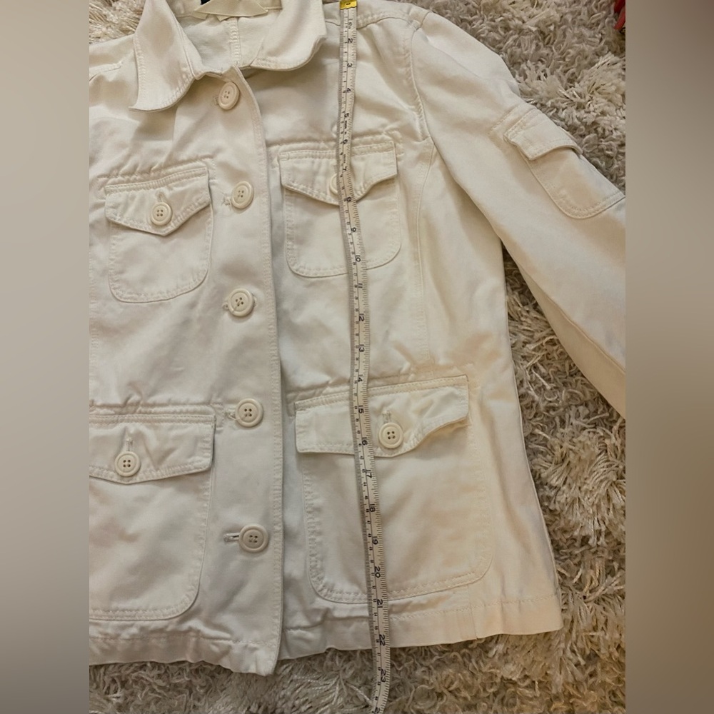J Crew Barn Coat Sz XS Cream - Picture 4 of 8